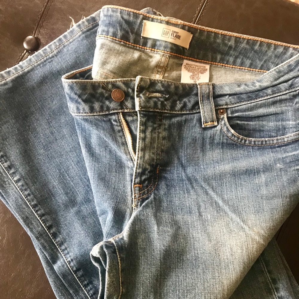 Curvy Flare Stretch size 10 long jeans
